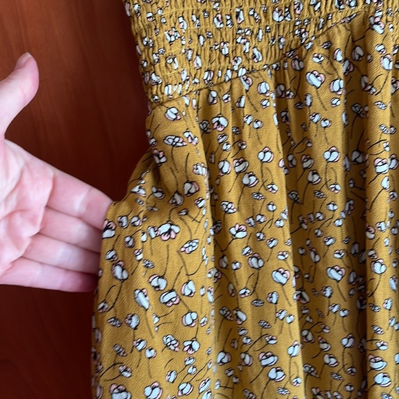 FREE PEOPLE fall colored  print cutout back dress with POCKETS! - Picture 4 of 11